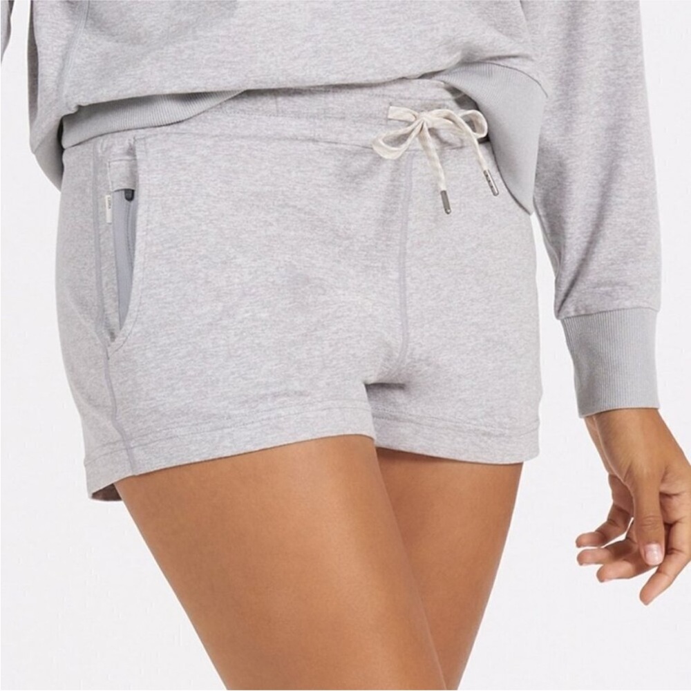 Vuori Light Gray Women's Athletic Shorts